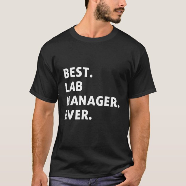 Camiseta Mejor Gerente De Laboratorio Para Trabajadores De  (Anverso)