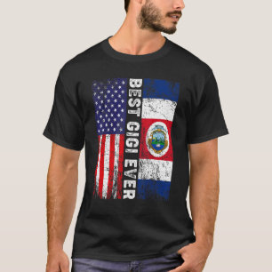 Camiseta Mejor Gigi Día de la Madre Costa Rica Bandera esta