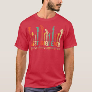 Camiseta Mejor Gigi Guitarrista De La Guitarra Amante De La