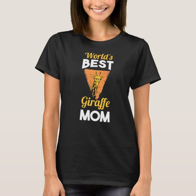 Camiseta Mejor Giraffe Mom del Mundo (Anverso)