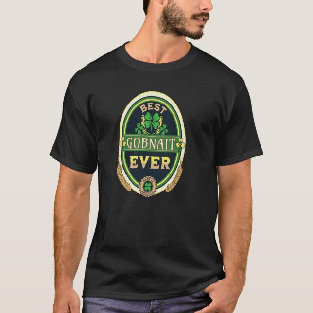 Camiseta Mejor Gobnait Nombre Personal Irlandés Retro Beer  (Anverso)