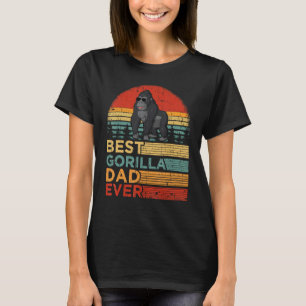 Camiseta Mejor Gorila Papá Nunca Fundido Gorila Vintage Pad