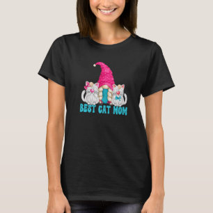 Camiseta Mejor Gráfico De Gato Mamá Gnome Para Mujeres Y Ga