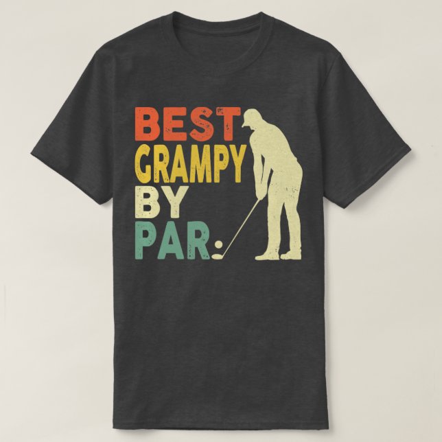 Camiseta Mejor Grampa De Par Golfing Day Gif (Diseño del anverso)