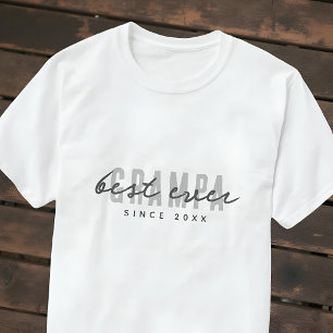 Camiseta Mejor Grampa desde 20XX Preppy simple moderno