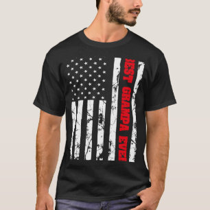Camiseta Mejor Grampa hasta el abuelo patriótico de bandera