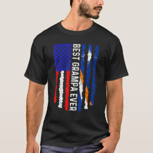 Camiseta Mejor Grampa que nunca Estados Unidos Bandera de P