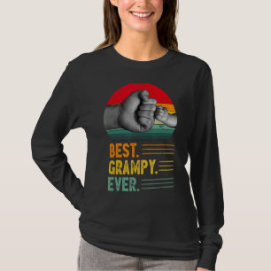 Camiseta Mejor Grampy Hombres Vintage Retro Decoración Abue