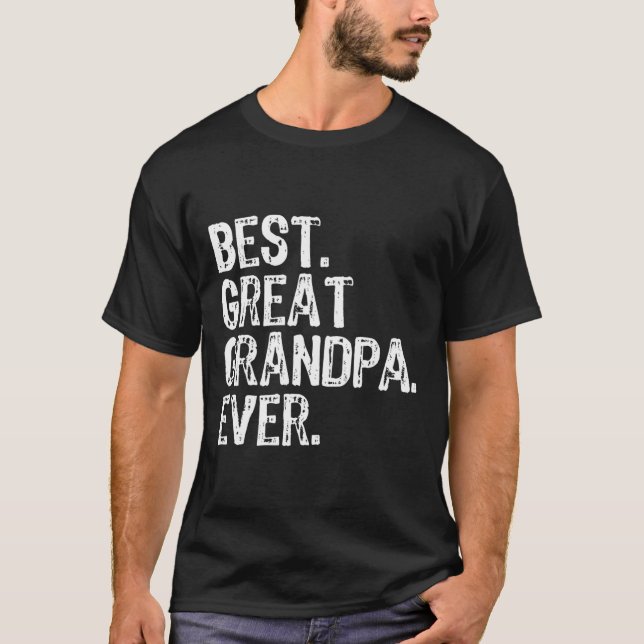 Camiseta Mejor Gran Abuelo jamás Familia Diversión Guay (Anverso)