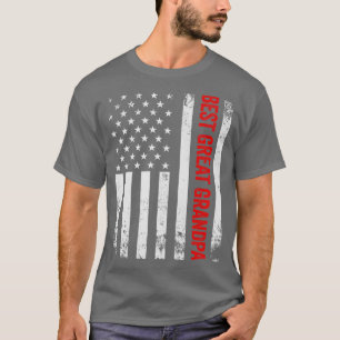 Camiseta Mejor Gran Abuelo, la bandera de Estados Unidos de