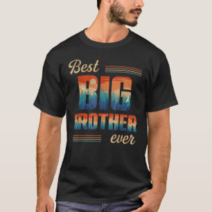 Camiseta Mejor Gran Hermano Hombres Decoración Retro Vintag