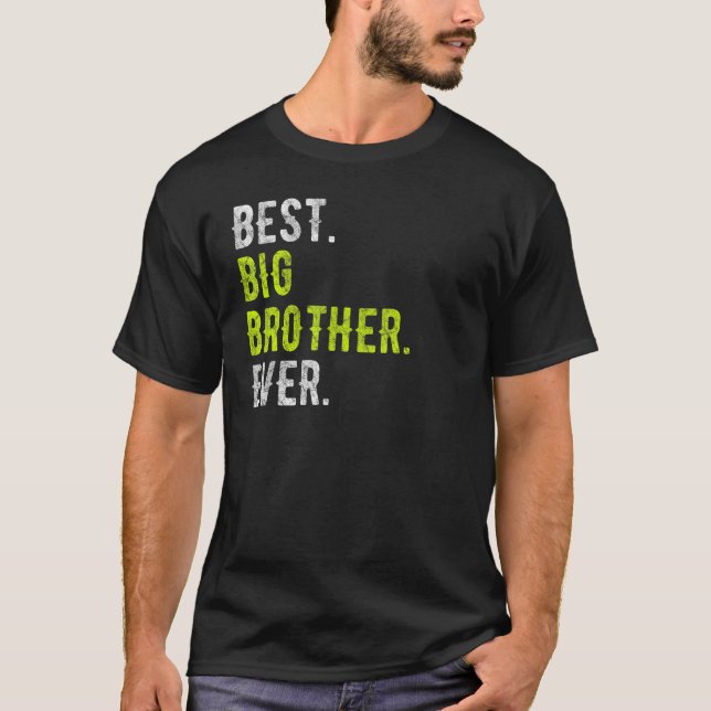 Camiseta Mejor Gran Hermano jamás Adolescente hermano mayor (Anverso)