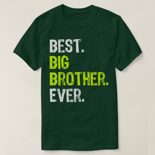 Camiseta Mejor Gran Hermano jamás Adolescente hermano mayor (Diseño del anverso)