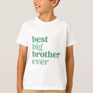 Camiseta Mejor Gran Hermano siempre Blanco con Niños de Tex
