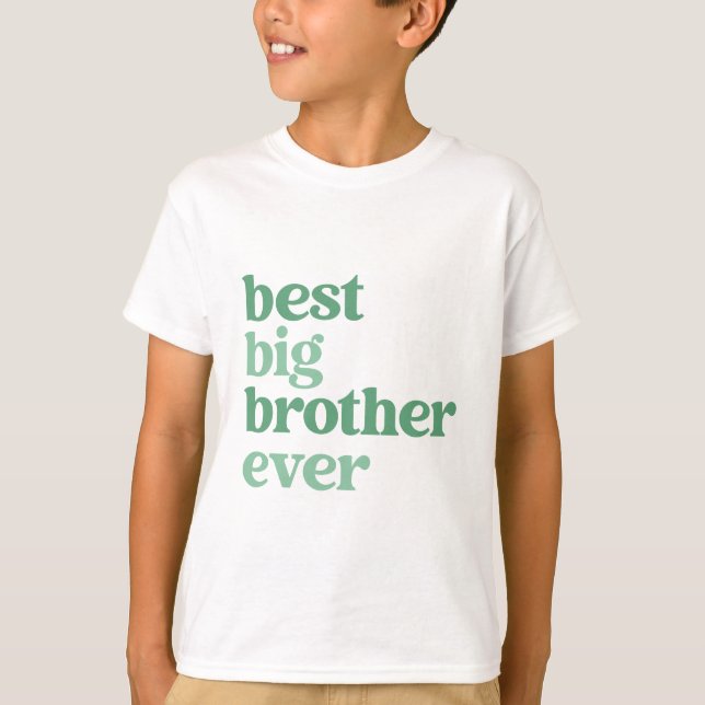 Camiseta Mejor Gran Hermano siempre Blanco con Niños de Tex (Anverso)