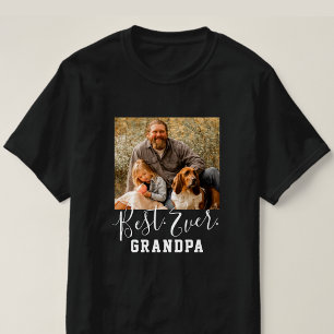 Camiseta MEJOR GRANDPA DEL Día del Padre foto Personalizado