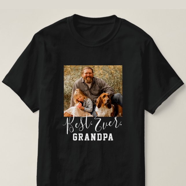 Camiseta MEJOR GRANDPA DEL Día del Padre foto Personalizado (Subido por el creador)