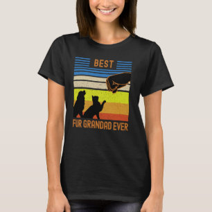 Camiseta Mejor Grano De Piel, Gato De Perro Retro Vintage.