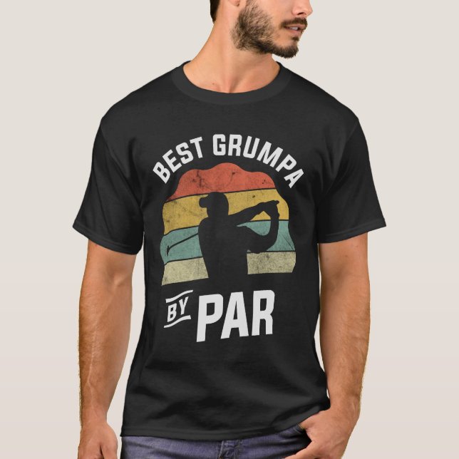 Camiseta Mejor Grumpa Por El Día De Los Padres Golfistas De (Anverso)