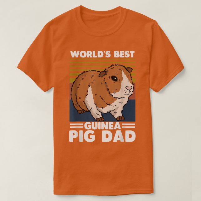 Camiseta Mejor GUINEA PIG Papá Mascota Amor (Diseño del anverso)