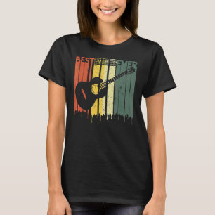 Camiseta Mejor Guitarra Retro Vintage Papá Corde Padre