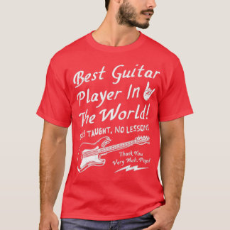 Camiseta Mejor guitarrista del mundo textual