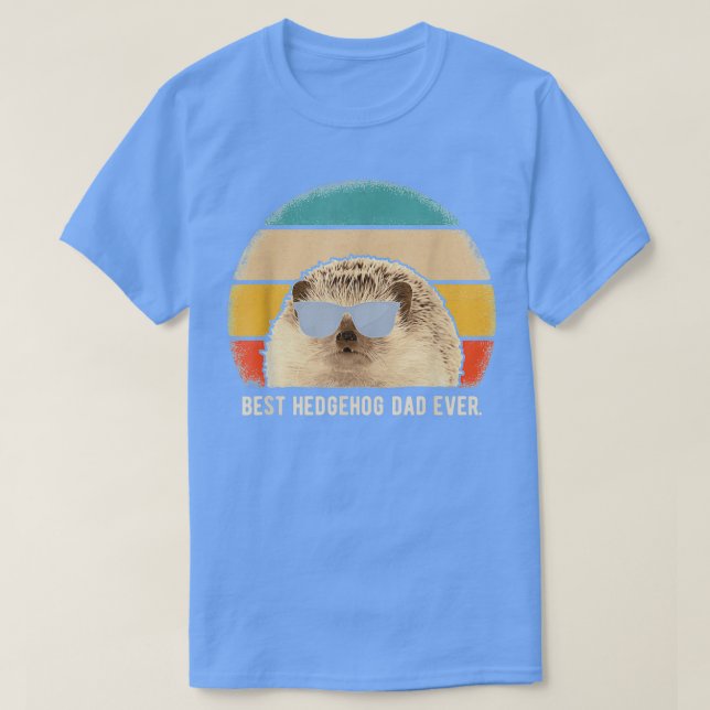 Camiseta Mejor Hedgehog Dad Ever Animal Funny Retro (Diseño del anverso)