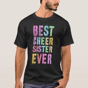 Camiseta Mejor Hermana Alegre Del Equipo De Cheer Squ