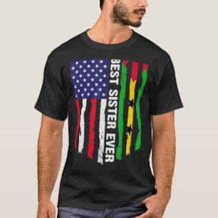 Camiseta Mejor Hermana Bandera De Estados Unidos Y Santo To