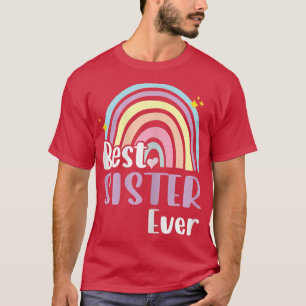 Camiseta Mejor Hermana De Boho Rainbow Divertida Madre'