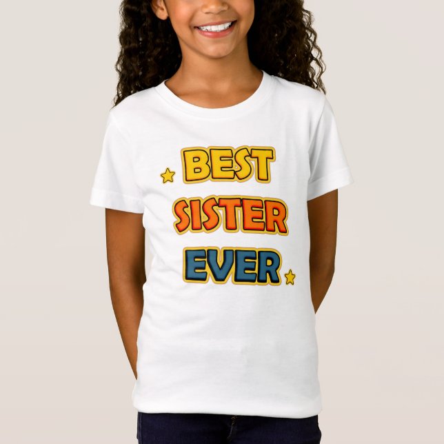 Camiseta Mejor Hermana de la Historia (Anverso)