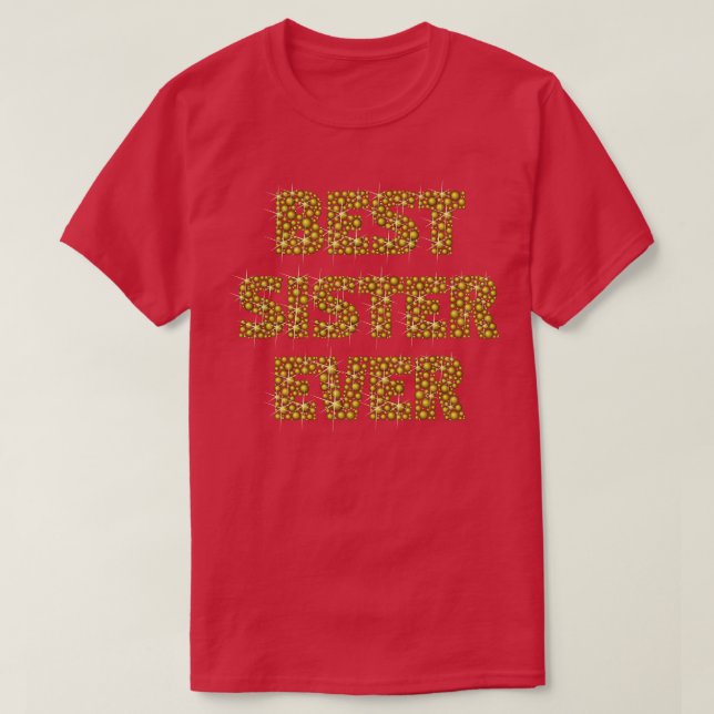 Camiseta Mejor Hermana de la Historia (Diseño del anverso)