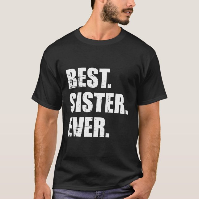 Camiseta Mejor Hermana de la Historia (Anverso)