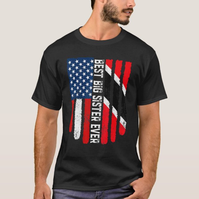 Camiseta Mejor Hermana Mayor De La Historia De Los Estados  (Anverso)