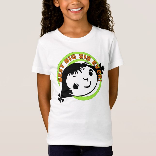 Camiseta Mejor Hermana Mayor De Retro (Anverso)