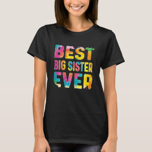 Camiseta Mejor Hermana Mayor De Tie Dye