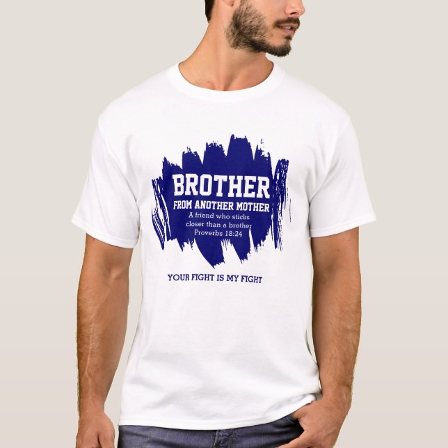 Camiseta Mejor HERMANO Amigo DE OTRA MADRE Cristiana (Anverso)