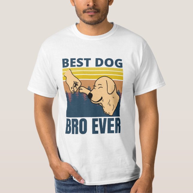 Camiseta mejor hermano de perro de todos los tiempos - aman (Anverso)