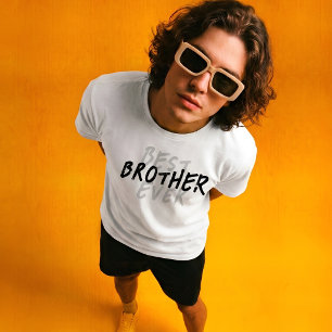 Camiseta Mejor Hermano de Todos los Tiempos Moderno Negro y