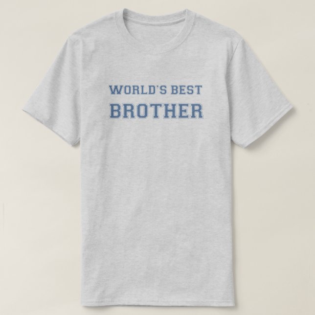 Camiseta Mejor Hermano del Mundo (Diseño del anverso)