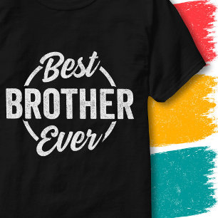 Camiseta Mejor Hermano del Mundo Cita Vintage Divertido Her