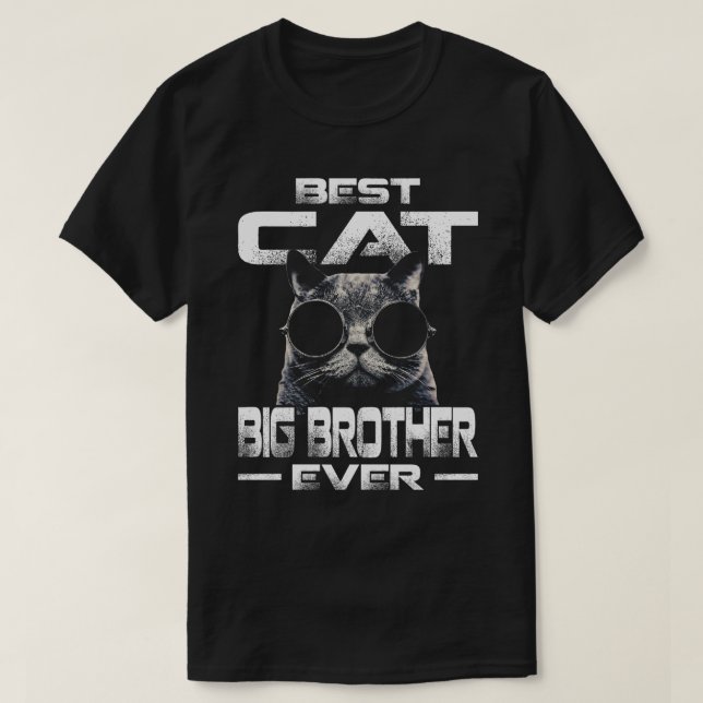 Camiseta Mejor HERMANO GATO GRANDE Vintage (Diseño del anverso)