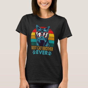 Camiseta Mejor Hermano Gato Vintage Retro Ever Dad Cat