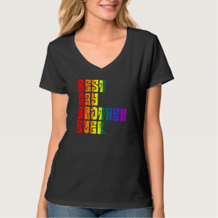 Camiseta Mejor Hermano Gay Orgullo Gay Rainbow Lgbtq