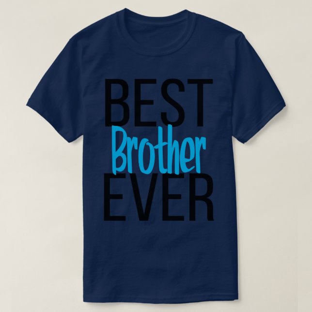 Camiseta Mejor Hermano hasta 1 (Diseño del anverso)