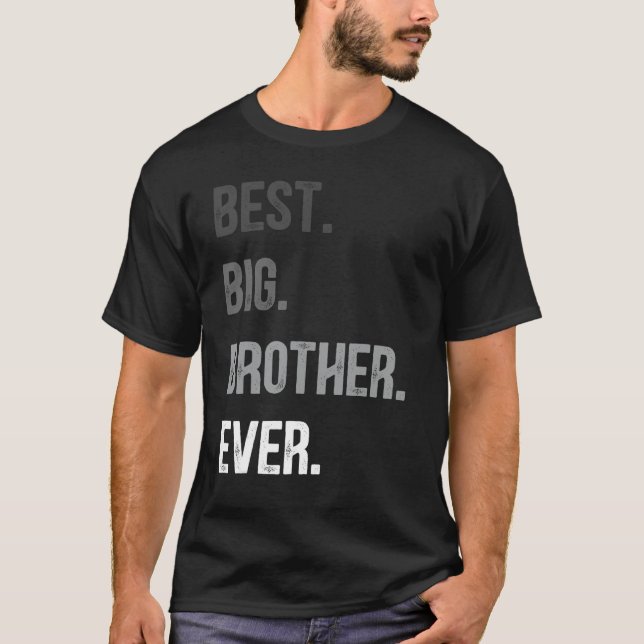 Camiseta Mejor Hermano Mayor De La Adolescente Hermandad Ma (Anverso)