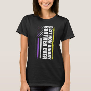 Camiseta Mejor Hermano No Binario Siempre Orgullo Gay Lgbt