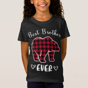 Camiseta Mejor Hermano Oso De Búfalo Tocado Coincidencia Ro