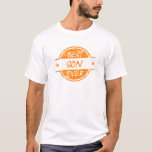 Camiseta Mejor Hijo Naranja<br><div class="desc">¡El mejor hijo de todos los tiempos! ¡camisetas, caramelos, tazas, bolsos, gorras, botellas de agua, relojes, estuche de teléfono, premios, corbatas, ornamentos y más! Perfecto agradecimiento o agradecimiento. Gran regalo en cualquier momento para que el mejor hijo les haga saber cuánto le importa.</div>