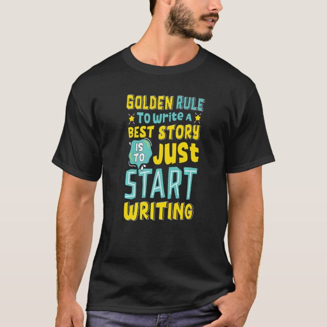 Camiseta Mejor Historia Comienza A Escribir Gráfico De Auto (Anverso)